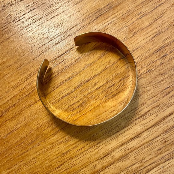 Vintage Copper and Brass Tone Cuff Bracelet - Picture 5 of 5